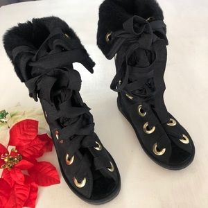 LAMO BOOTS BLACK SIZE 6 New